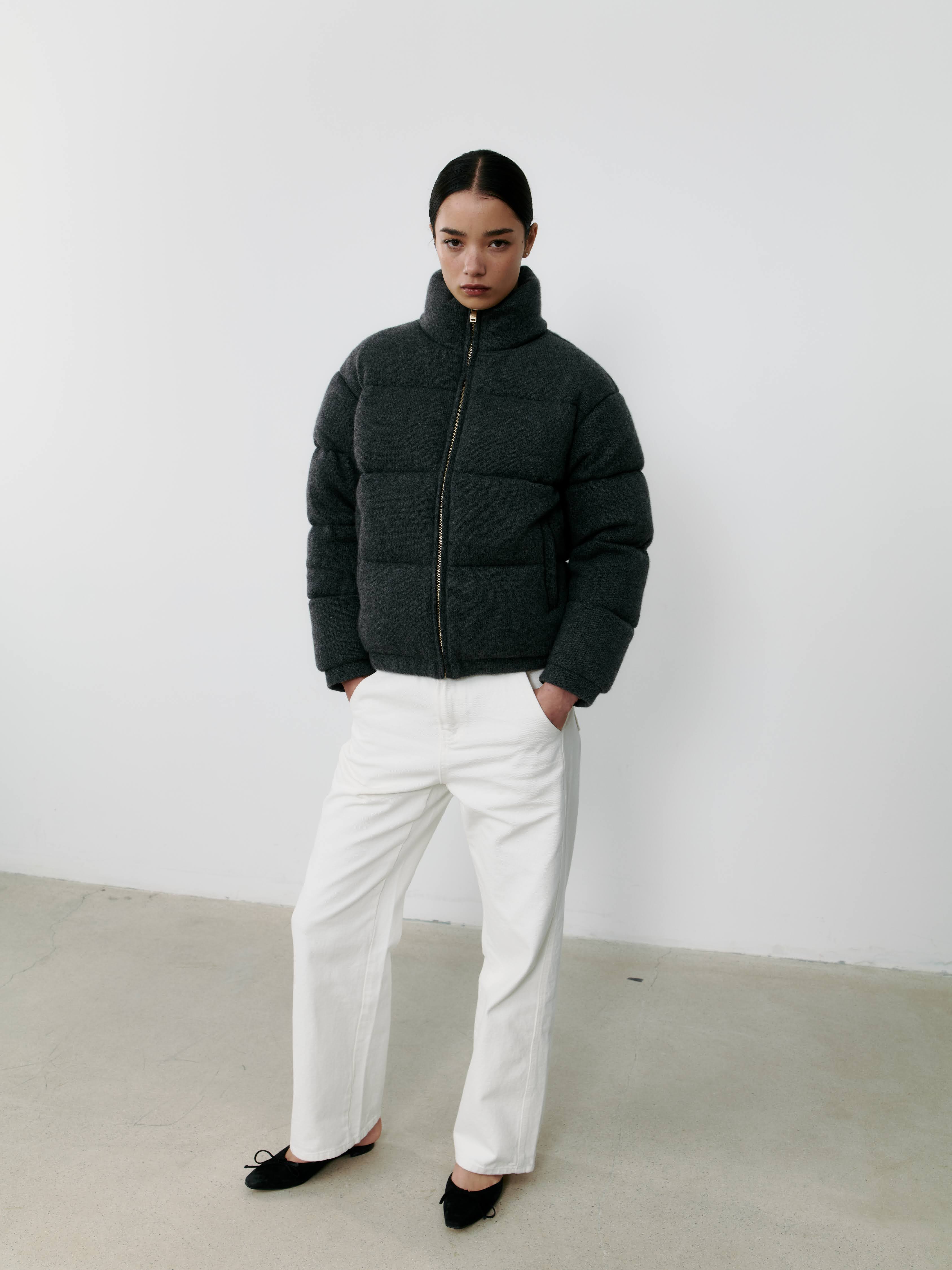 THE CASHMERE DOWN JACKET - FLANNEL – THE CURATED