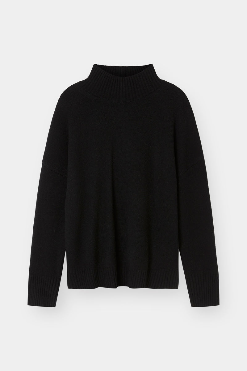 THE MOCK NECK - BLACK – THE CURATED