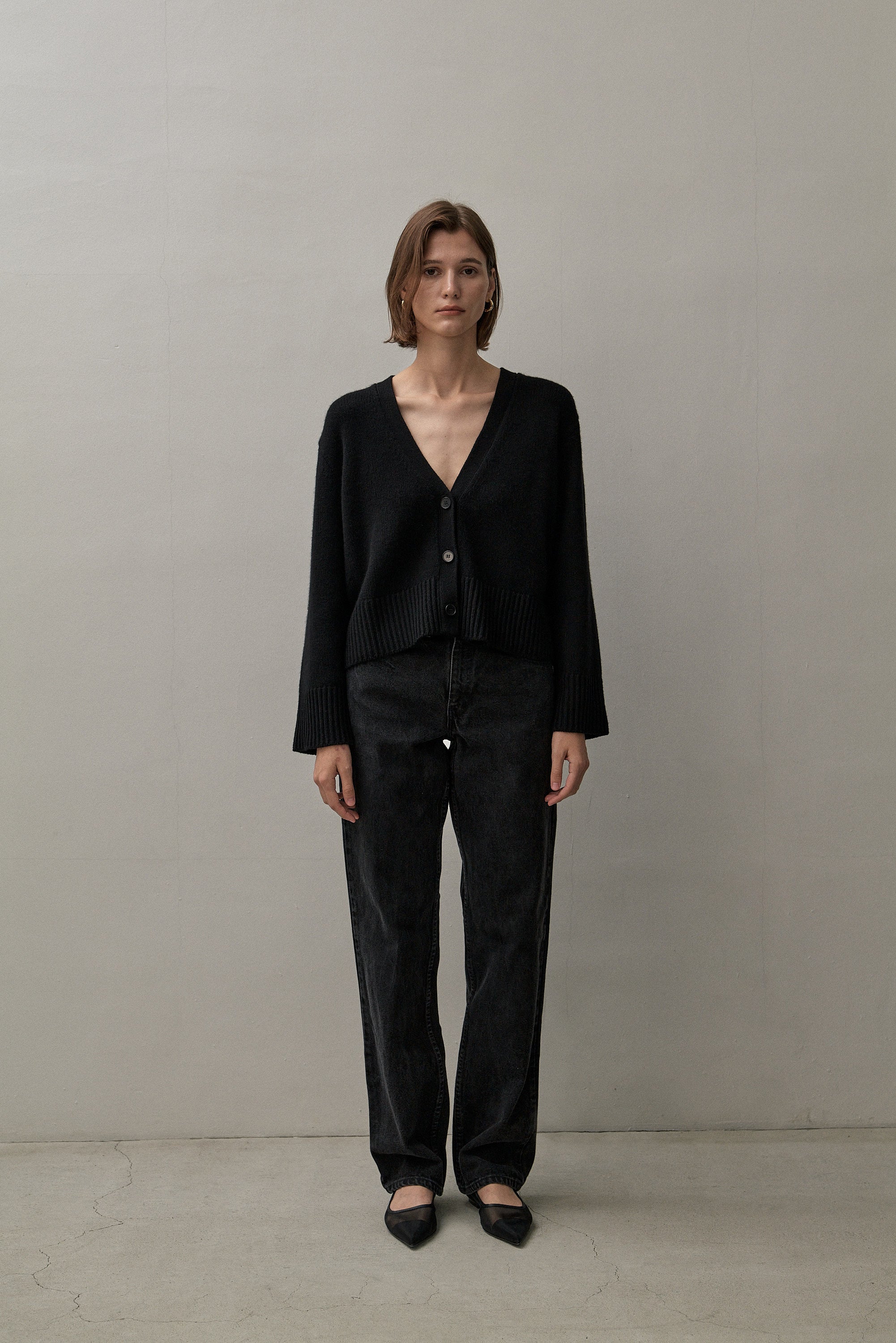 Classic black cardigan hotsell