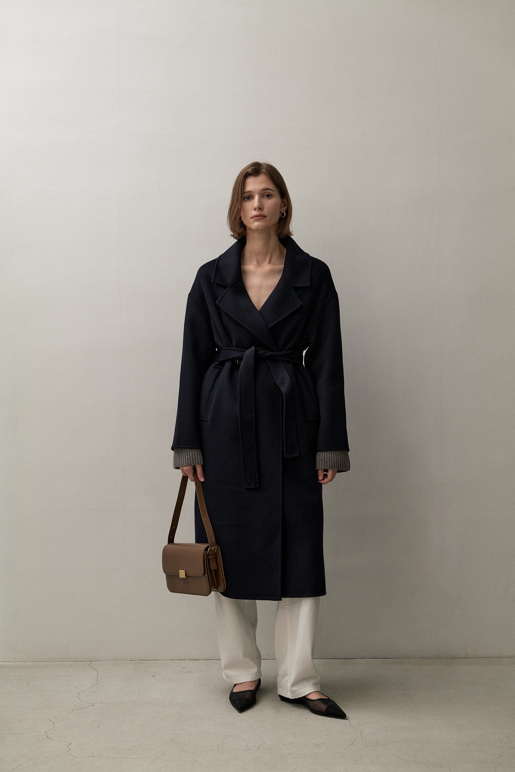 Massimo dutti cheap navy coat