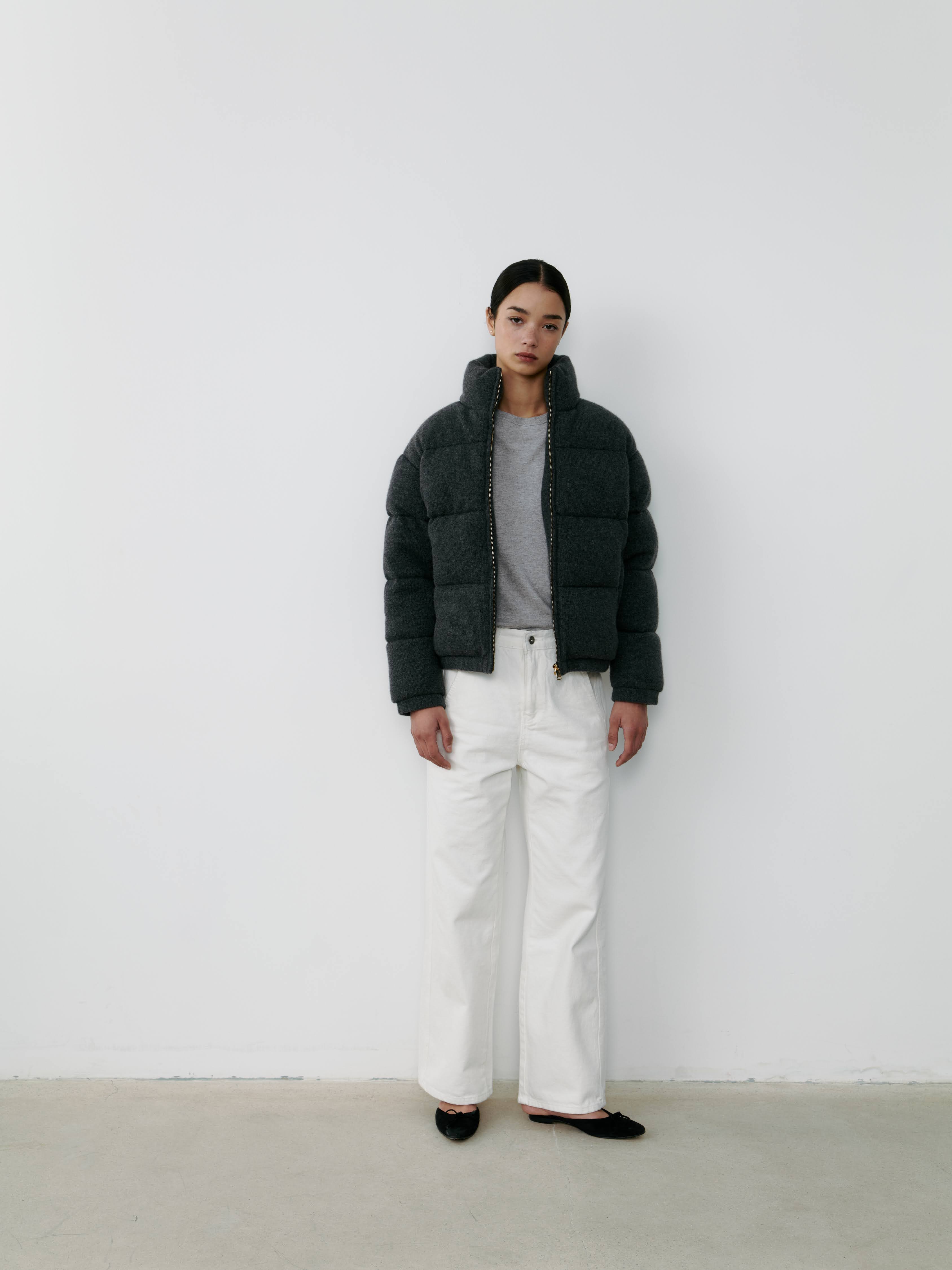 THE CASHMERE DOWN JACKET - FLANNEL – THE CURATED