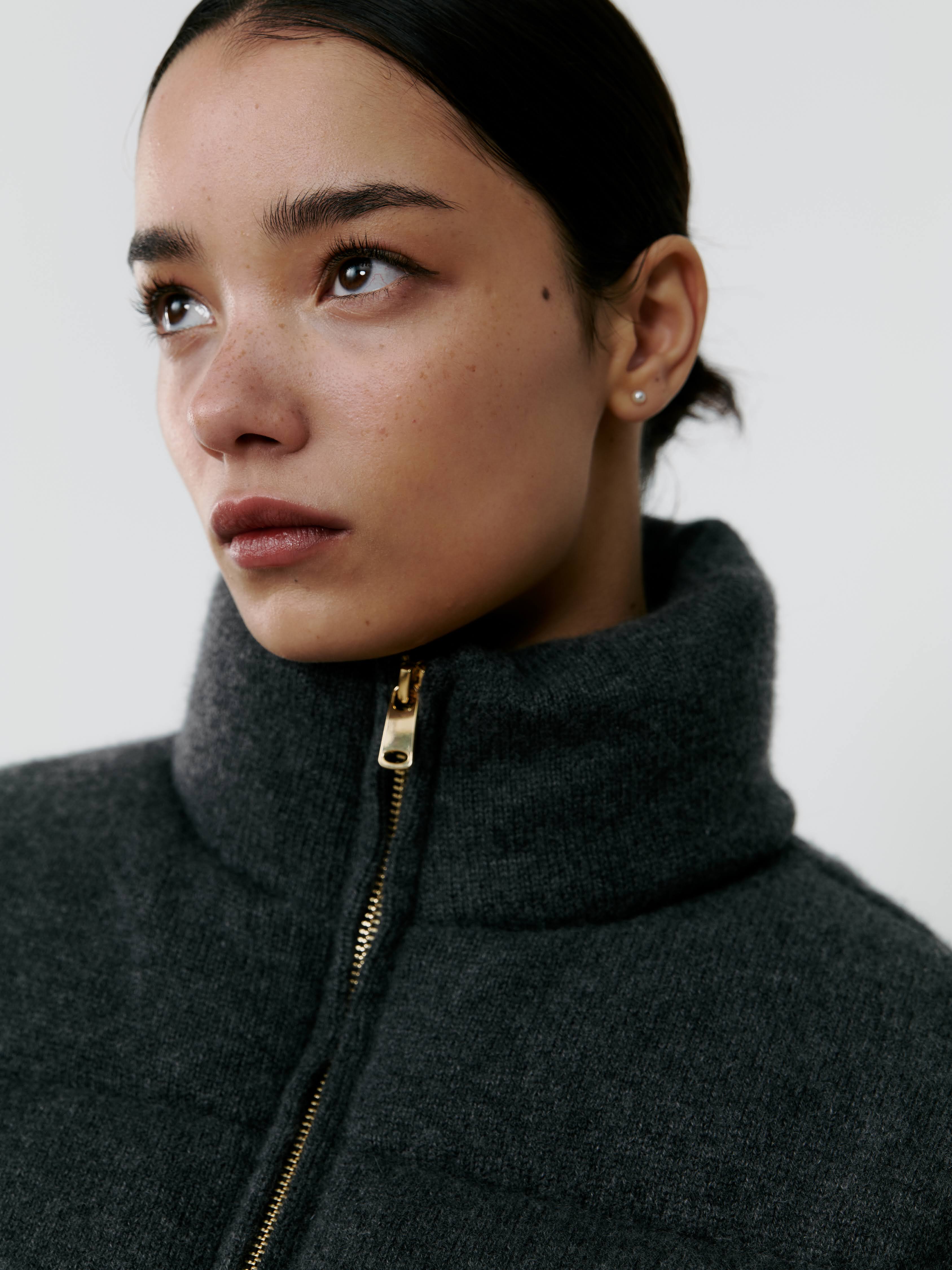THE CASHMERE DOWN JACKET - FLANNEL – THE CURATED
