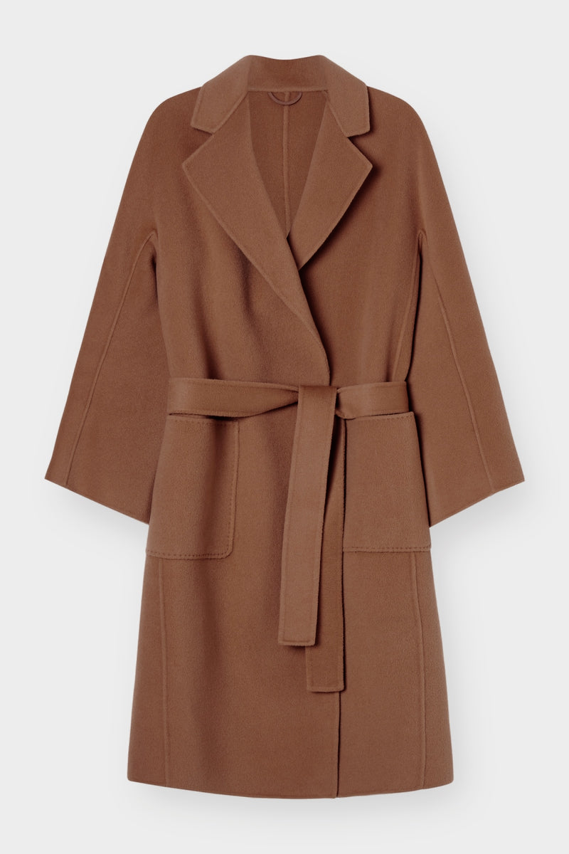 The Classic Coat in Salt Caramel — front product pack shot