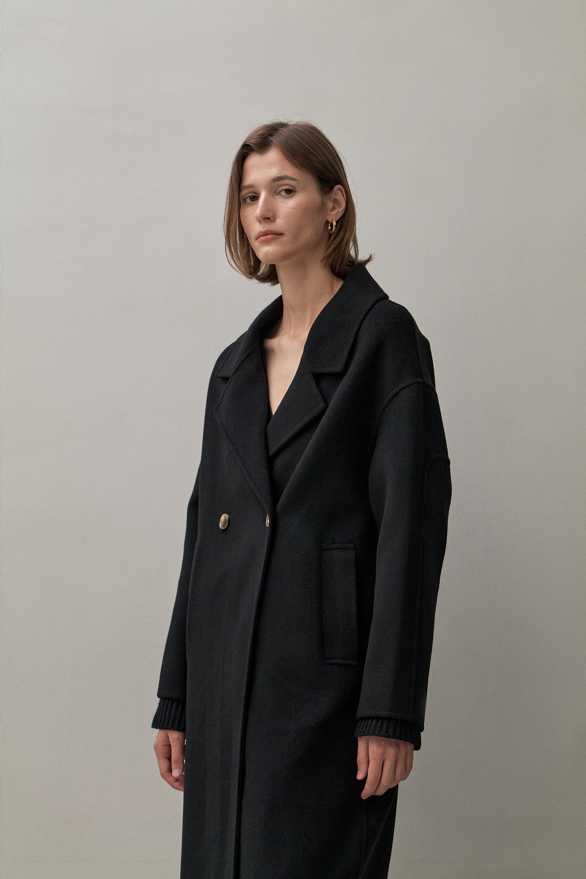 THE LONDON COAT - BLACK 90/10 – THE CURATED